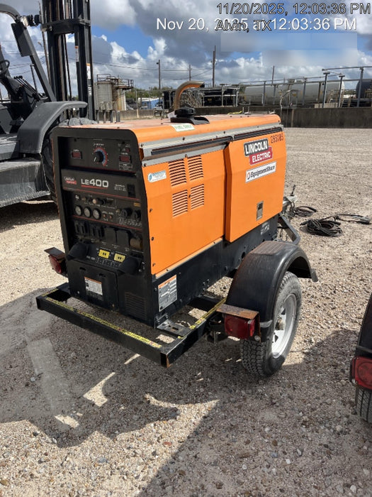 2022 Lincoln Electric LE400 Kubota V1505, Trlr, Cable Rack, Light Kit, ES Decals, T3