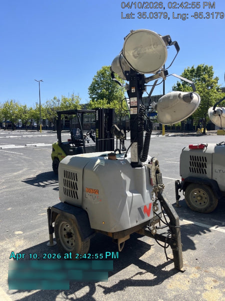 2019 Wacker Neuson LTV6L-MH Wacker Neuson LTV6L Mobile Light Tower w/Fuel Level Sensor Installed