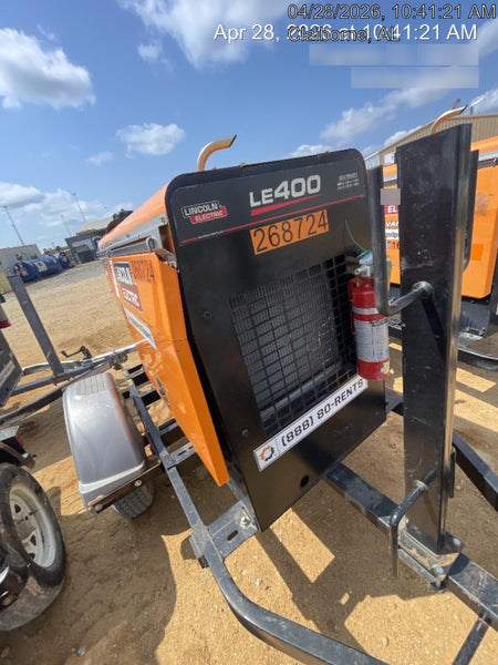 2022 Lincoln Electric LE400 Kubota V1505, Trlr, Cable Rack, Light Kit, ES Decals, T3