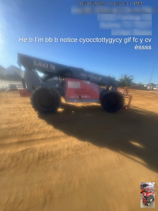 2016 Skyjack SJ643 TH Skyjack SJ643TH Telehandler