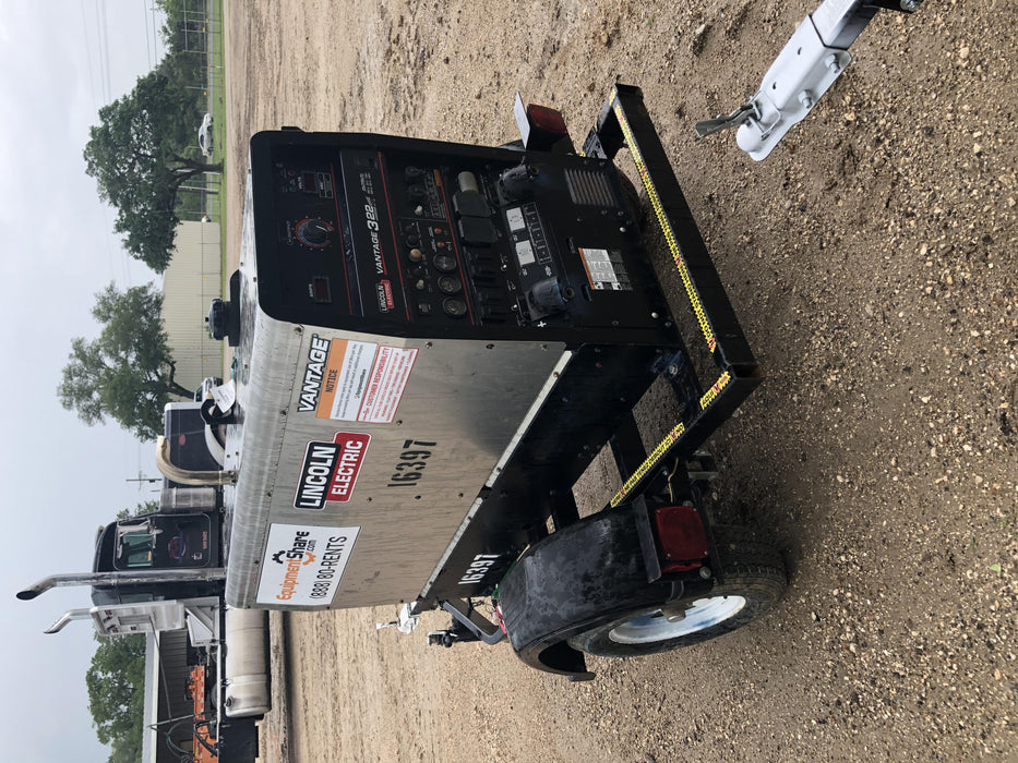 2018 Lincoln Electric Vantage 322 Lincoln Vantage 322 Welder Ready Pak 3 - Vantage 322, Trailer, Fender and light kit, Cable rack