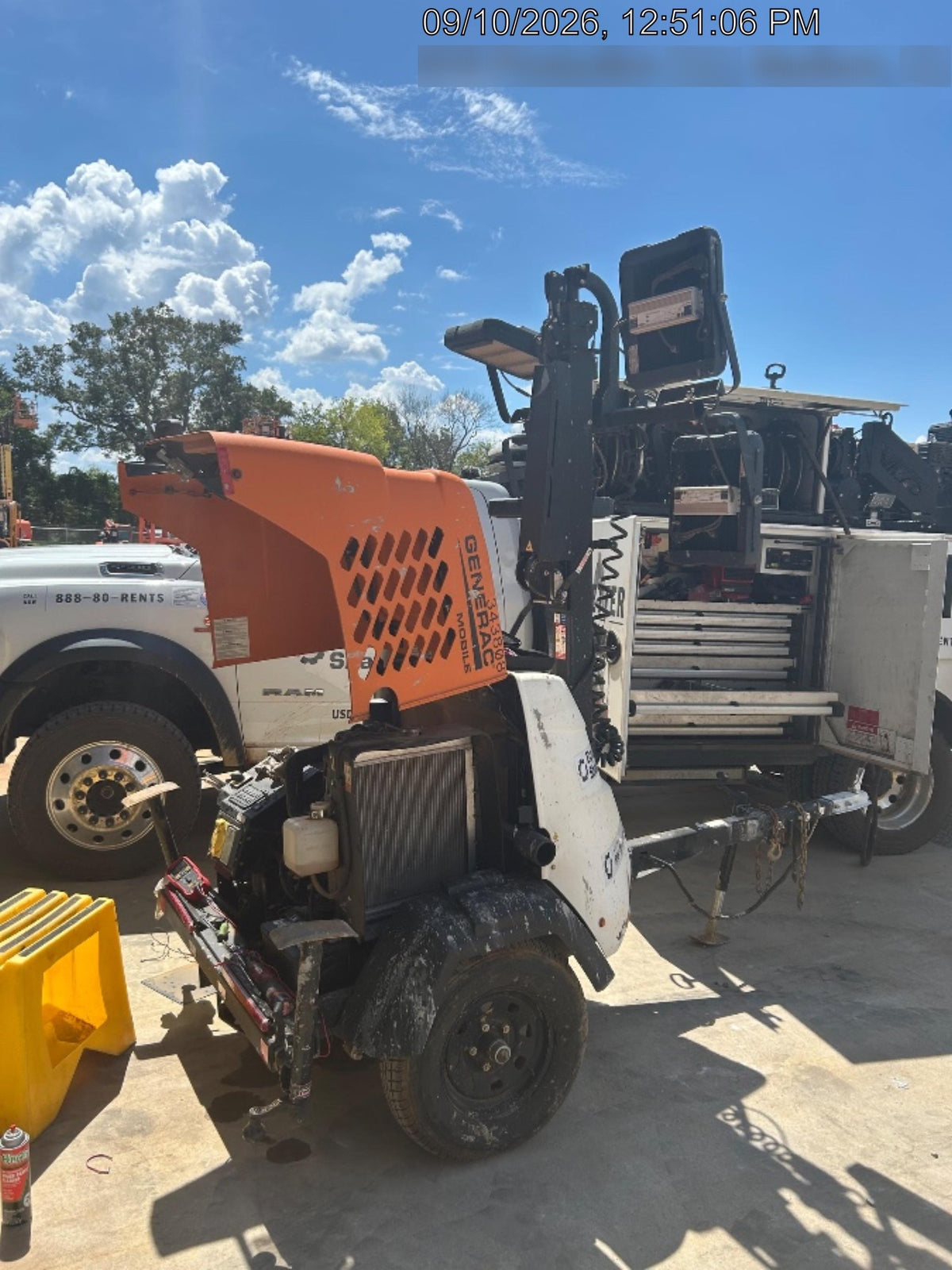 2023 Generac MLT2 Diesel, Flex Switch 120V Input, Powerzone Controller, (4) 320W LED Lights, 4kW Generator, 39.9 Gal Fuel Tank, 2" Ball, T3