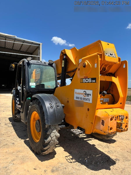2019 JCB 506-36 Canopy, 74 HP, Foam Filled Tires, STD Worklight, Beacon, Aux Hydraulics, Lifting Eye, Back up Alarm 48" Carriage/48" Forks