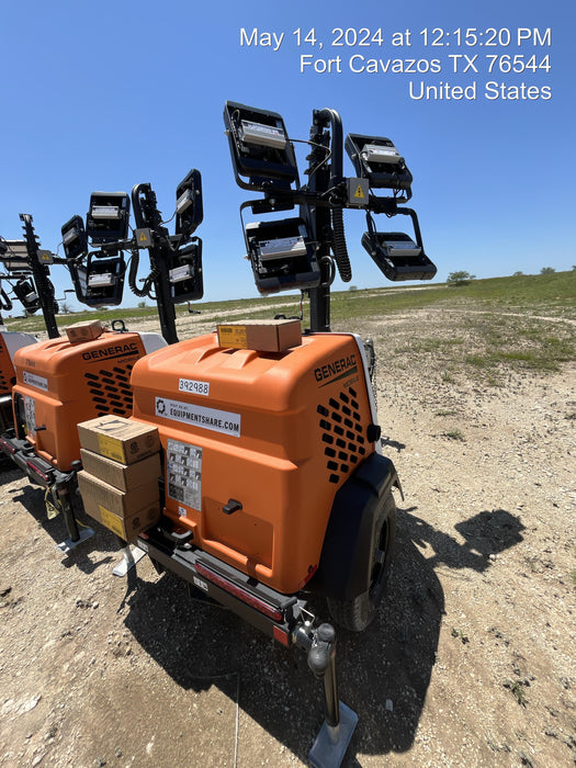 2024 Generac MLT2 Diesel, Flex Switch 120V Input, Powerzone Controller, 
(4) 320W LED Lights, 4kW Generator, 39.9 Gal Fuel Tank, 2" Ball, T3