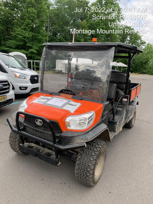 2022 Kubota RTV-X1140W-H Plastic Canopy, Windshield Acrylic Clear, LED Strobe Light, Wire Harness Kit, Back up Alarm