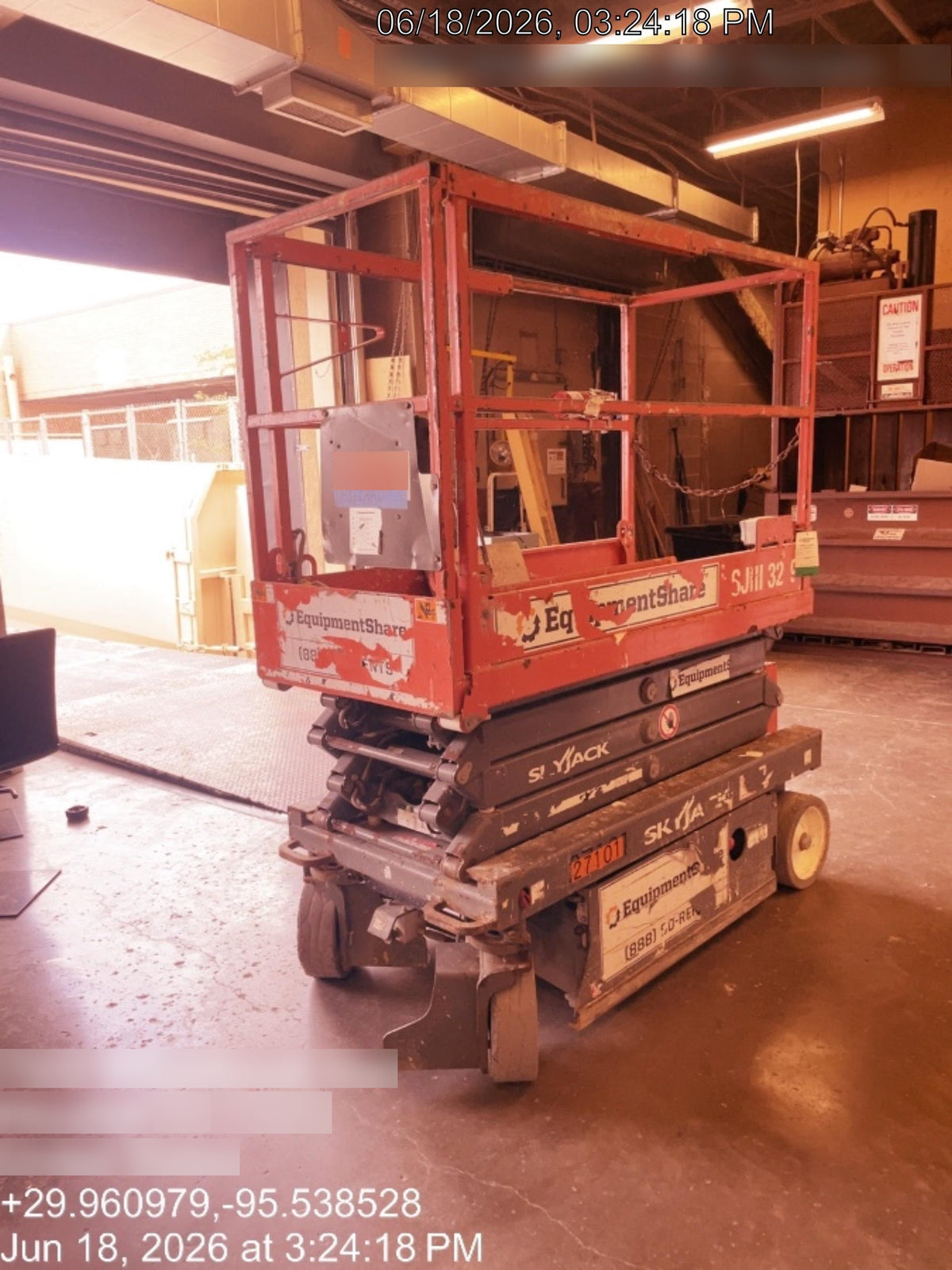 2019 Skyjack SJIII-3219 Standard Options