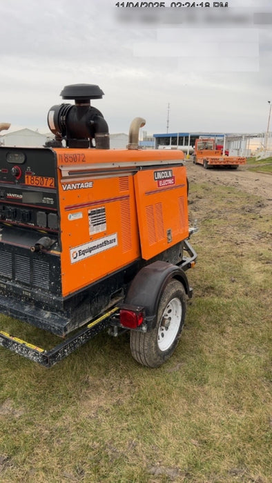2021 Lincoln Electric Vantage 549X Ready Pak 3, ORANGE (includes trailer, cable rack, fender light kit)