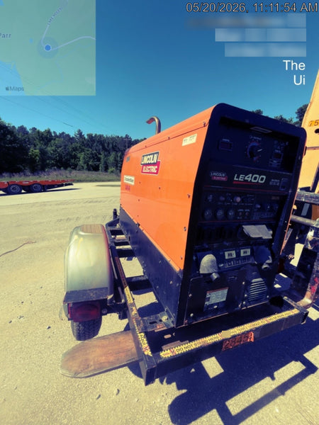 2022 Lincoln Electric LE400 Kubota V1505, Trlr, Cable Rack, Light Kit, ES Decals, T3