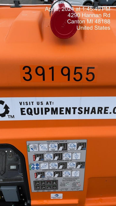 2024 Generac MLT2 Diesel, Flex Switch 120V Input, Powerzone Controller, 
(4) 320W LED Lights, 4kW Generator, 39.9 Gal Fuel Tank, 2" Ball, T3