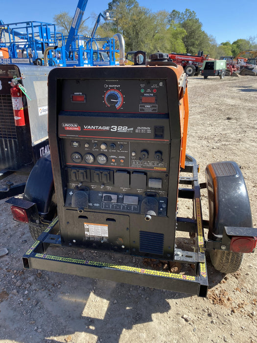 2021 Lincoln Electric Vantage 322 Vantage 322 Ready Pak 3 w/ Decals, ORANGE (includes trailer, cable rack, fender light kit) NO Telematics