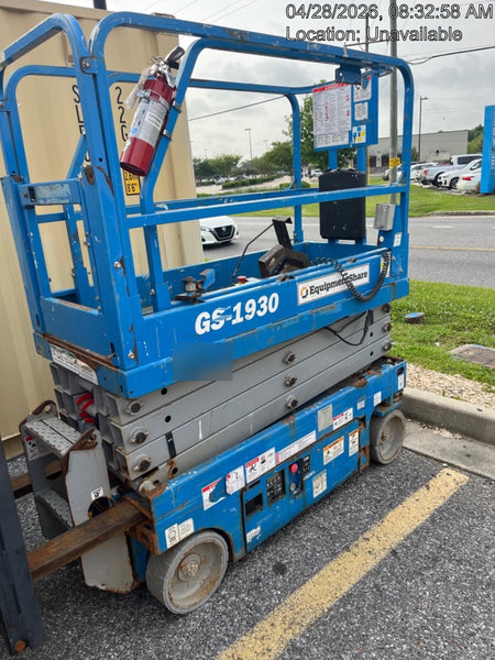 2020 Genie GS-1930 Solid Non Marking Tires, Beacon, Folding rails with half height swing gate