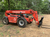 2020 Manitou MTA12055SER3 Cab/Heat/Air, Solid Tires, Amber Strobe, Lift Hook w/66" Carriage, 60" Forks