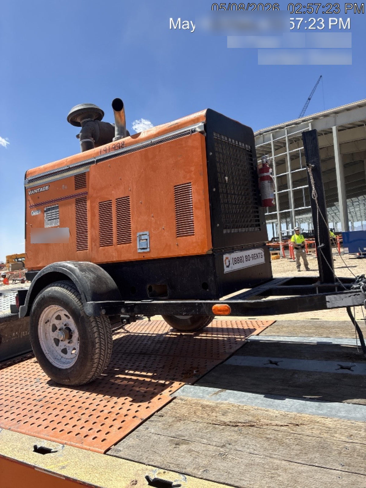 2021 Lincoln Electric Vantage 549X Ready Pak 3, ORANGE (includes trailer, cable rack, fender light kit)