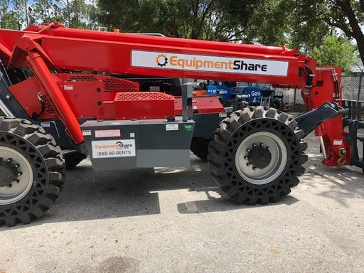 2018 Manitou MTA10055 Manitou MTA 10055 w/Open ROPS, Work Lights/Strobe, Aux Hyd, Solid Tires, Lift Hook, 66" Carriage, 60" Forks