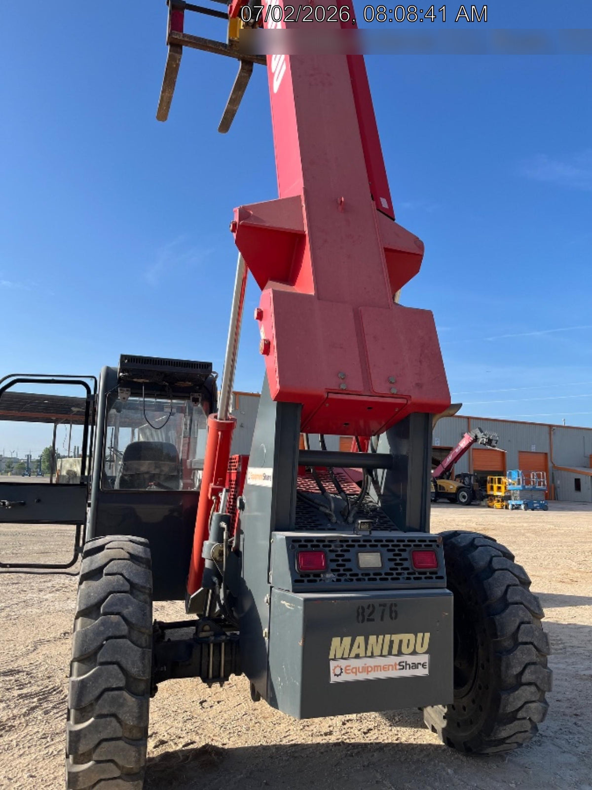 2018 Manitou 12042 Manitou MTA 12042 w/Cab/Heat/AC, Work Lights/Strobe, Aux Hyd, Solid Tires, Lift Hook, 66" Carriage, 72" Forks