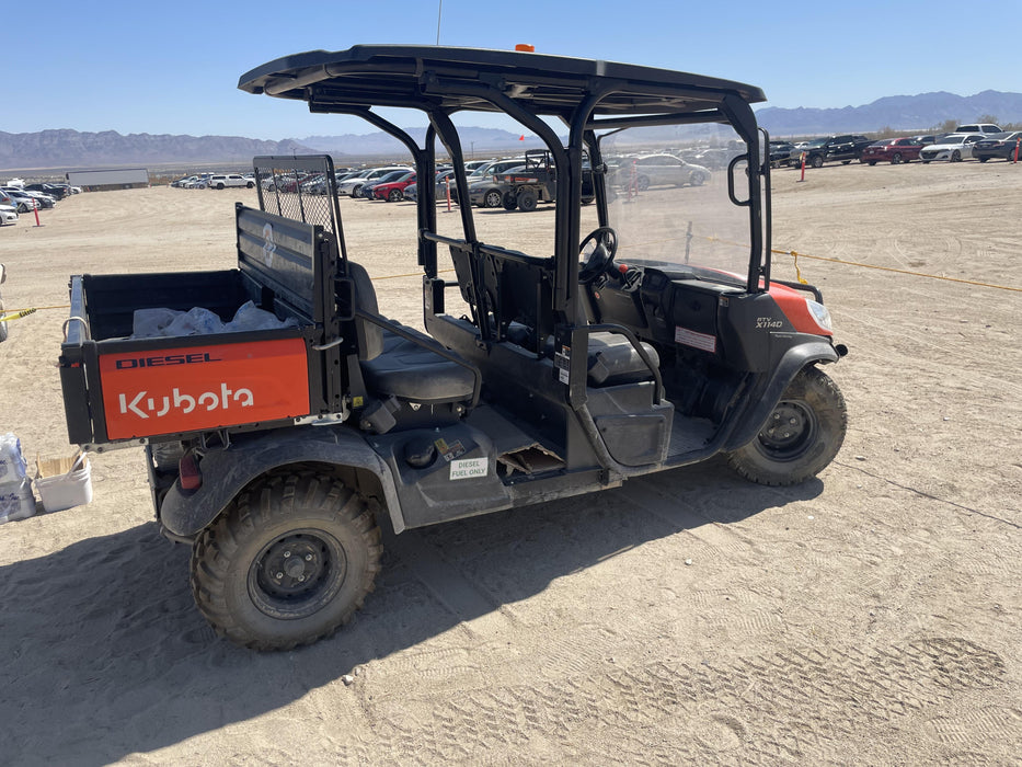 2022 Kubota RTV-X1140W-H Plastic Canopy, Windshield Acrylic Clear, LED Strobe Light, Wire Harness Kit, Back up Alarm