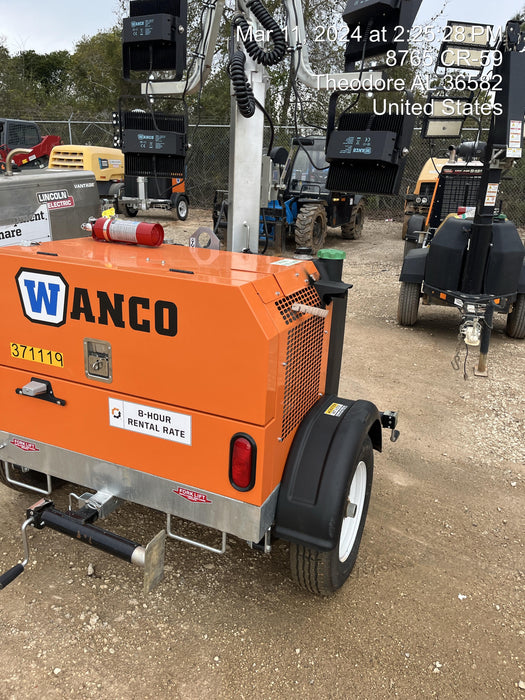 2023 Wanco WLTT-4MM4K Diesel, Deep Sea Controller, Shore Power Plug, Auto Start, (4) 350W LED Floodlights, 4kW Generator, 60 Gal Fuel Tank, 2" Ball, T3