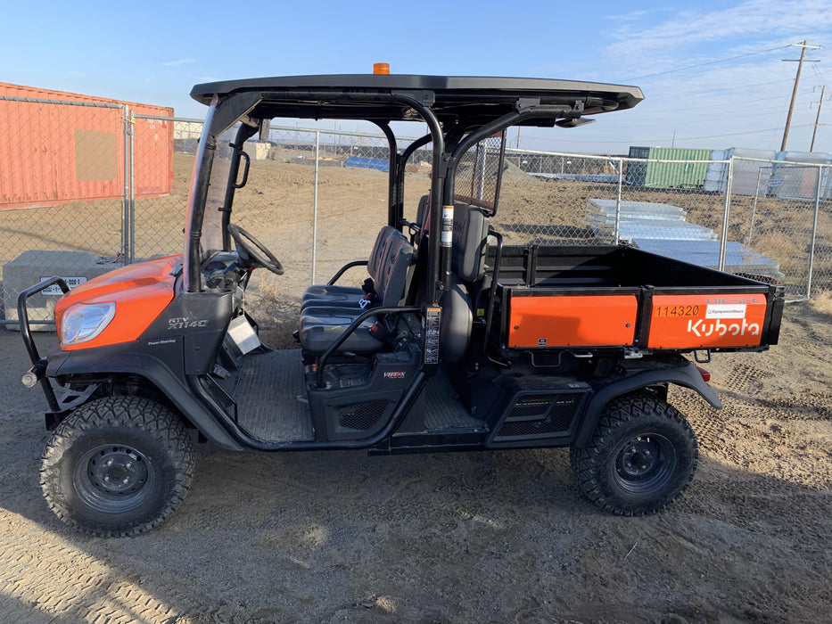 Kubota RTV-X1140W-H Canopy, 4-Seater, Diesel, Windshield Acrylic Clear, Strobe Light, Backup Alarm