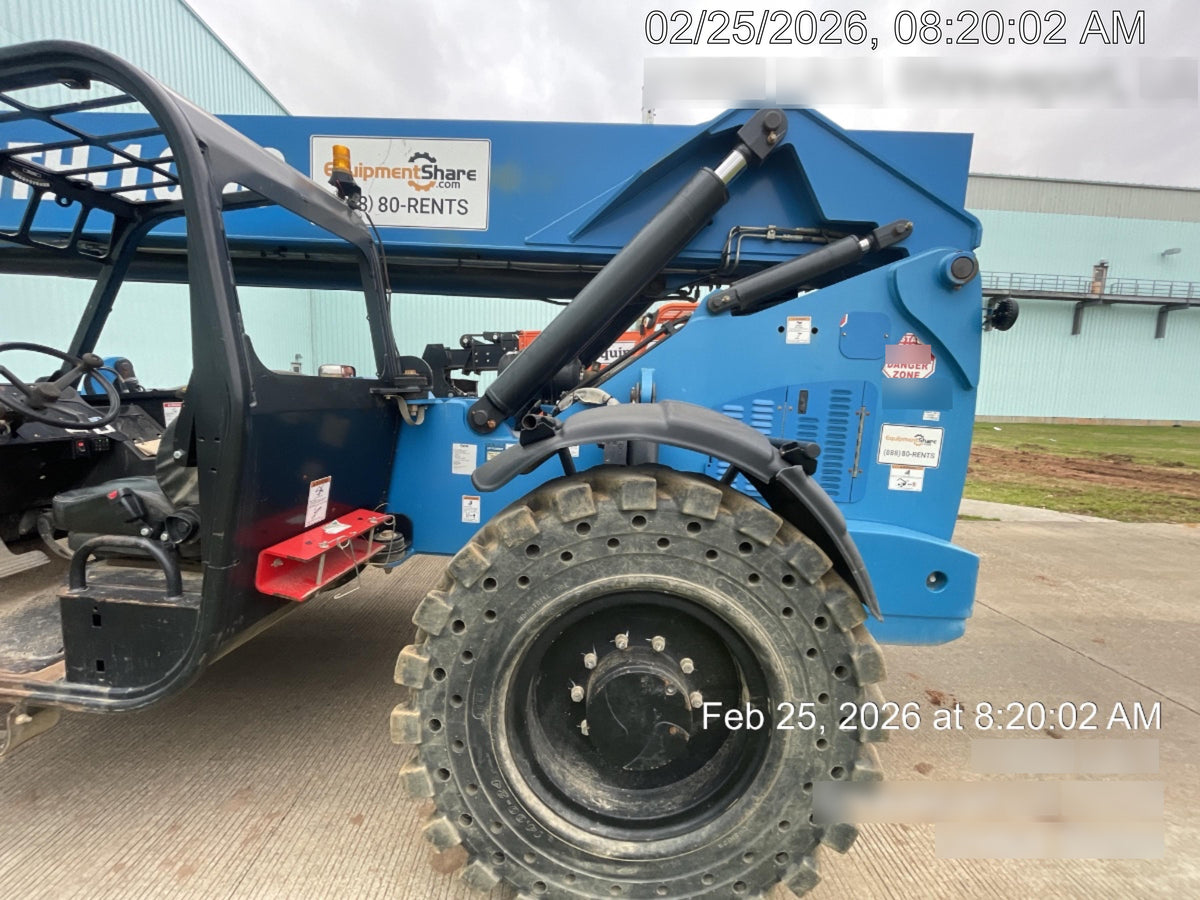 2019 Genie GTH-1056 Canopy, Solid RT Tires, LED Work Lights, Beacon 60" QA Carriage, 60" Forks