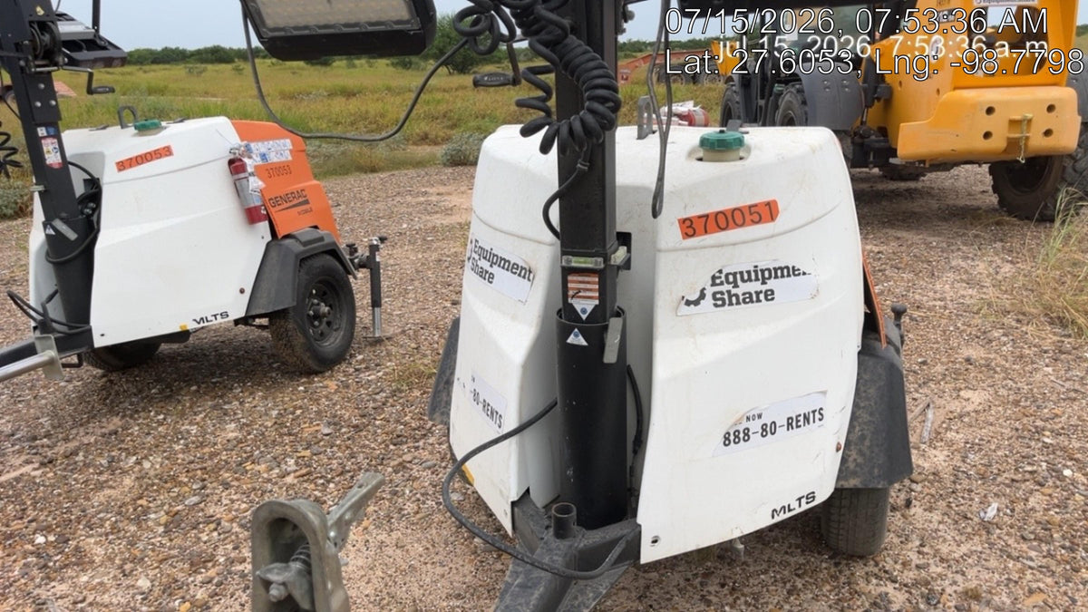 2023 Generac MLT2 Diesel, Flex Switch 120V Input, Powerzone Controller, 
(4) 320W LED Lights, 4kW Generator, 39.9 Gal Fuel Tank, 2" Ball, T3