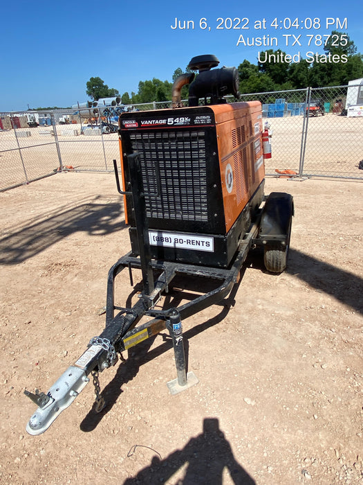 2021 Lincoln Electric Vantage 549X Ready Pak 3, ORANGE (includes trailer, cable rack, fender light kit)