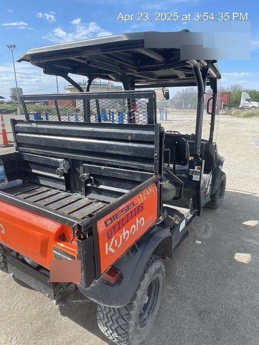 2022 Kubota RTV-X1140W-H Plastic Canopy, Windshield Acrylic Clear, LED Strobe Light, Wire Harness Kit, Back up Alarm