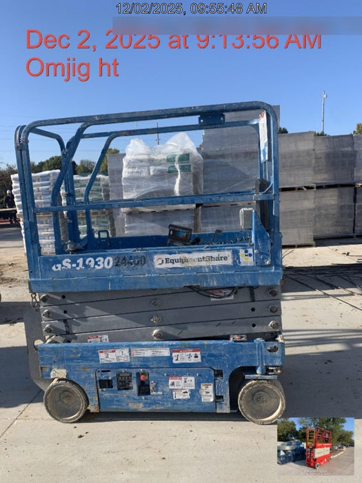 2019 Genie GS-1930 Genie GS-1930 Scissor Lift w/Standard Options