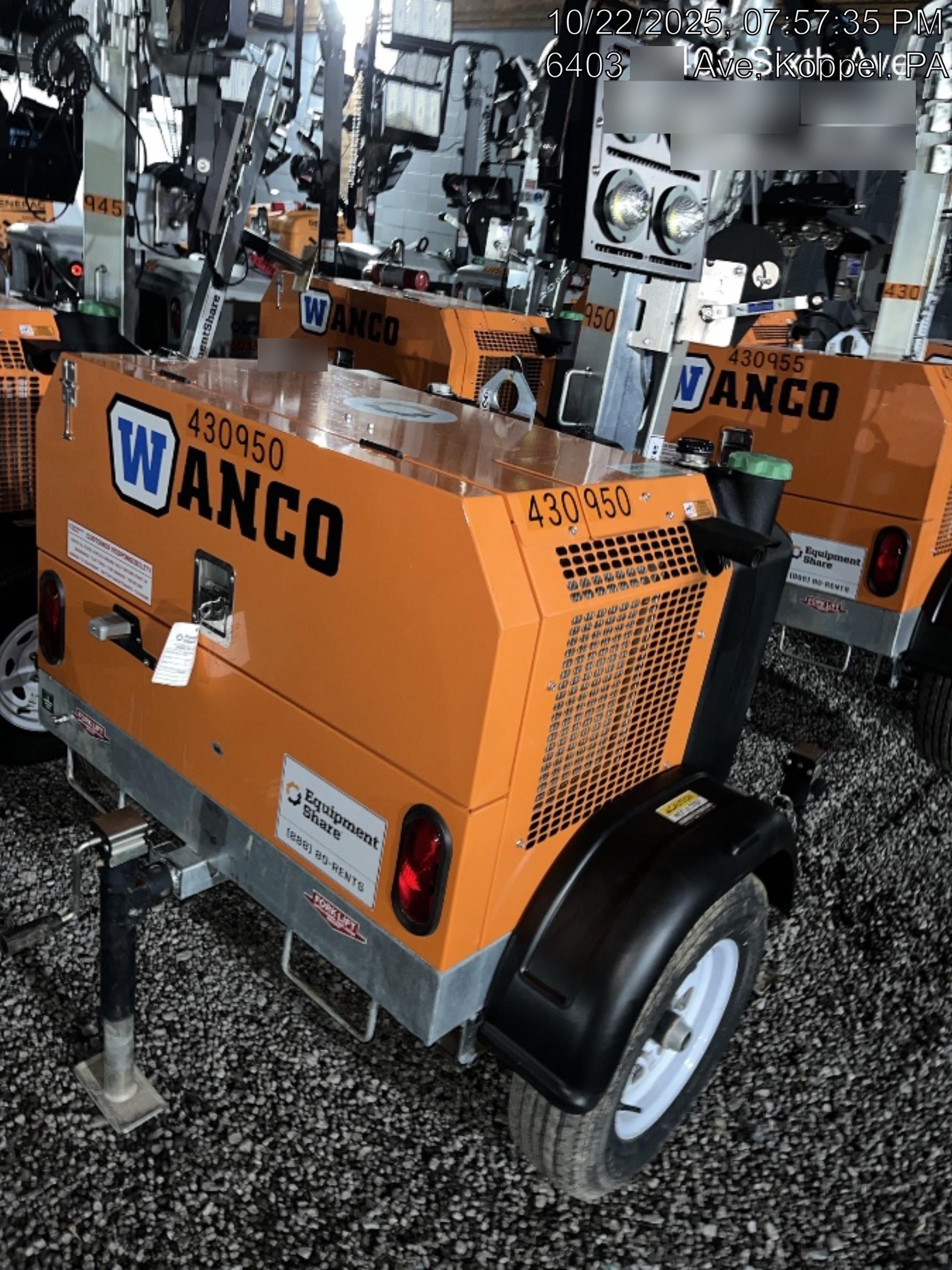 2024 Wanco WLTT-4MM4K Diesel, Deep Sea Controller, Shore Power Plug, Auto Start, (4) 350W LED Floodlights, 4kW Generator, 60 Gal Fuel Tank, 2" Ball, T3