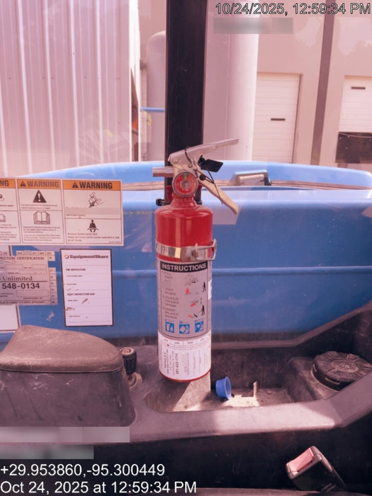 2019 Genie GTH-5519 Cab/Heat/AC, Solid RT Tires, LED Work Lights, Beacon 48" Carriage, 48" Forks