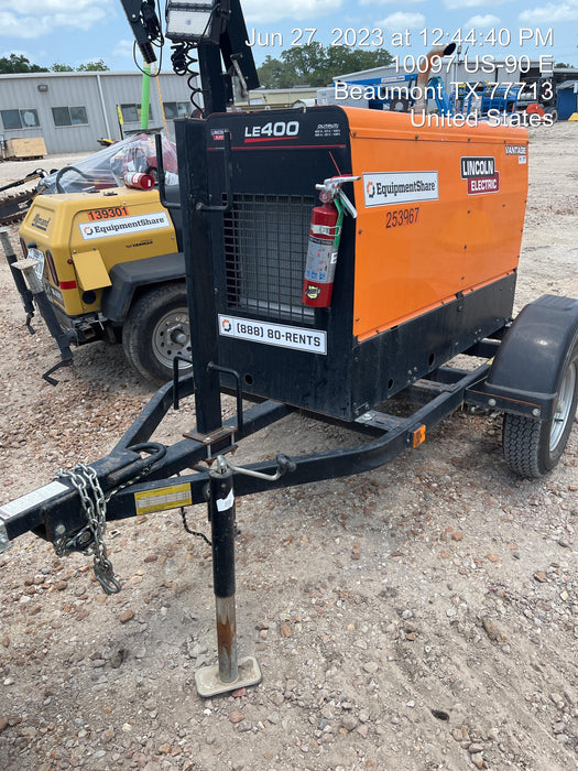 2022 Lincoln Electric LE400 Kubota V1505, Trlr, Cable Rack, Light Kit, ES Decals, T3