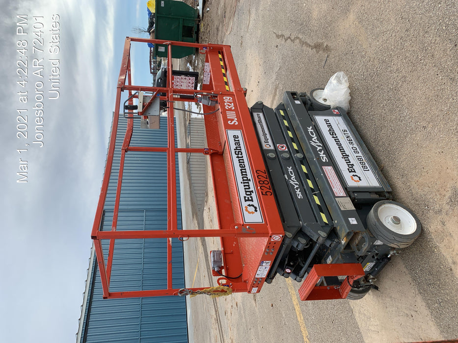 2019 Skyjack SJIII-3219 Standard Options, Trojan Batteries