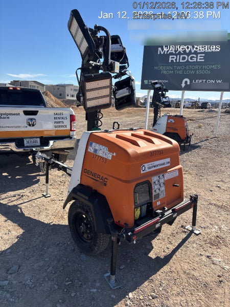 2023 Generac MLT2 Diesel, Flex Switch 120V Input, Powerzone Controller, 
(4) 320W LED Lights, 4kW Generator, 39.9 Gal Fuel Tank, 2" Ball, T3