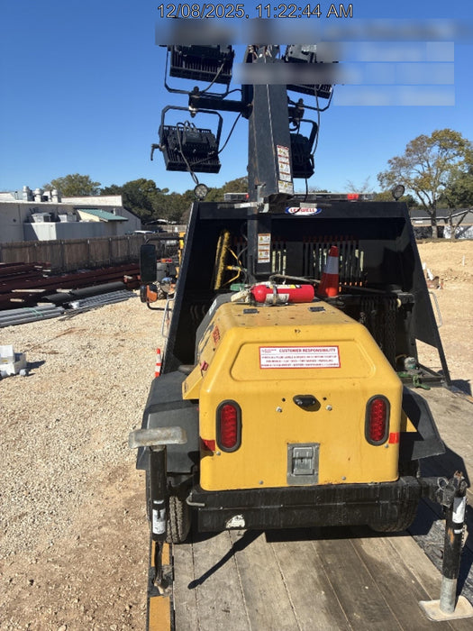 2021 Allmand NLV3GR (4) LED Light Fixture 350W, 23' Vertical Mast, 3kW Prime, Towable, Deep Sea L401, Leveling Jacks, Yanmar T4F 5.8hp