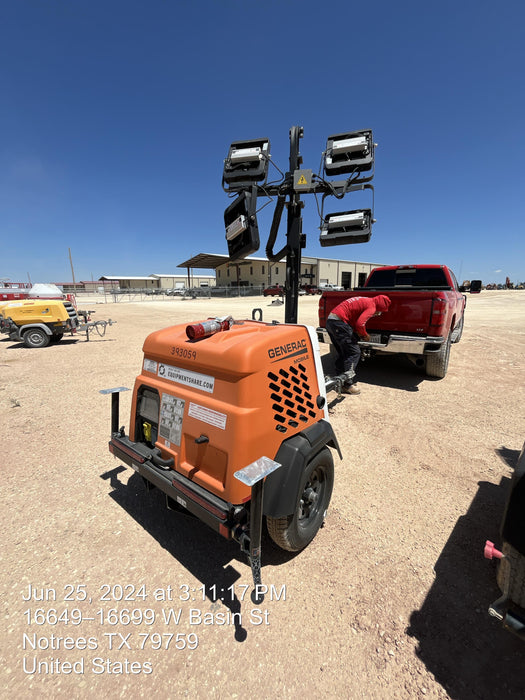 2024 Generac MLT2 Diesel, Flex Switch 120V Input, Powerzone Controller, 
(4) 320W LED Lights, 4kW Generator, 39.9 Gal Fuel Tank, 2" Ball, T3