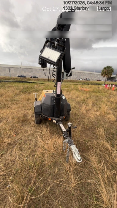 2022 Allmand NLV3GR (4) LED Light Fixture 350W, 23' Vertical Mast, 3kW Prime, Towable, ES Decals, T3