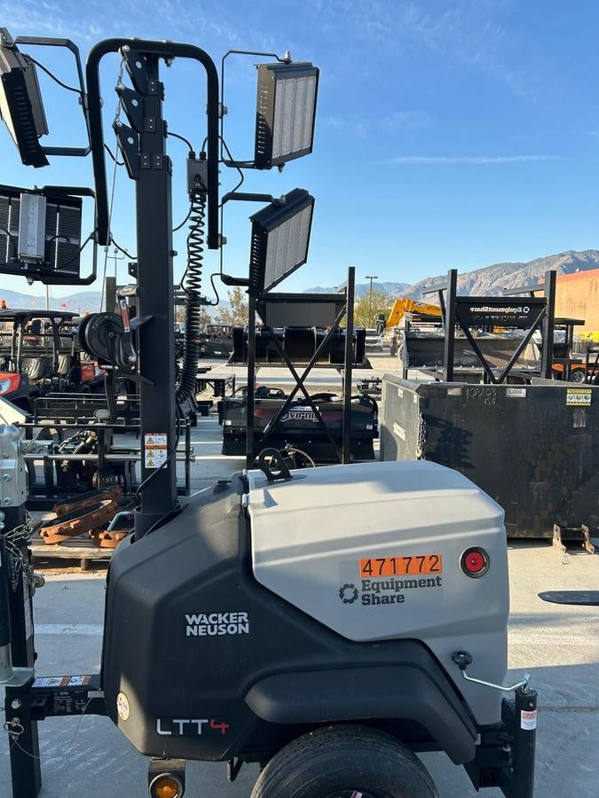 2024 Wacker Neuson LTT4 Diesel, Kohler KDW702, Deep Sea Controller, Auto Start, LED 320W, Bypass Outlet, T3