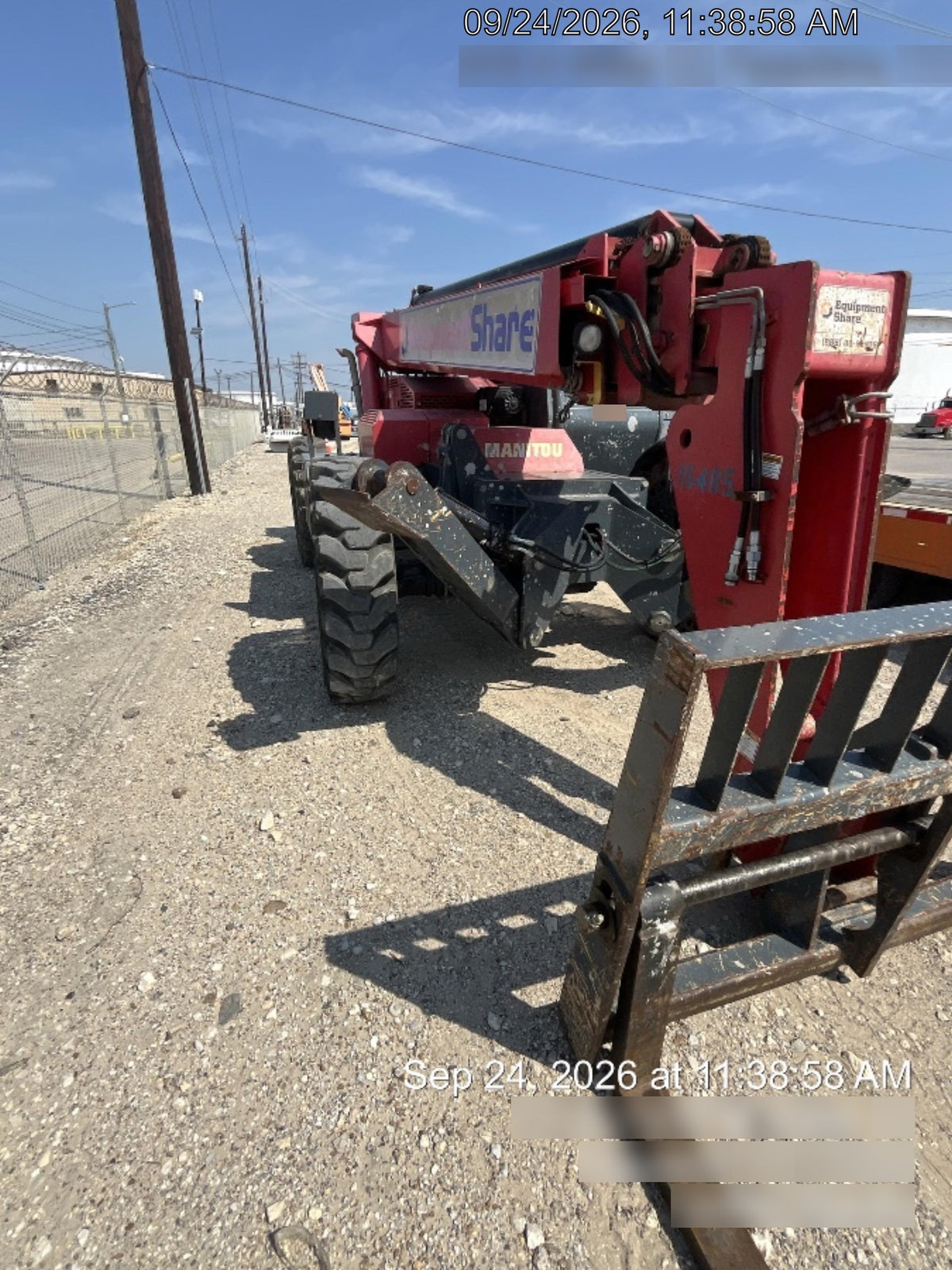 2019 Manitou MTA10055 MTA10055 - 74 HP T4, Canopy, Worklights/Strobe, Beacon, 66" Carriage, 60" Forks, Solid Tires, Lift Hook, Aux Hydraulics