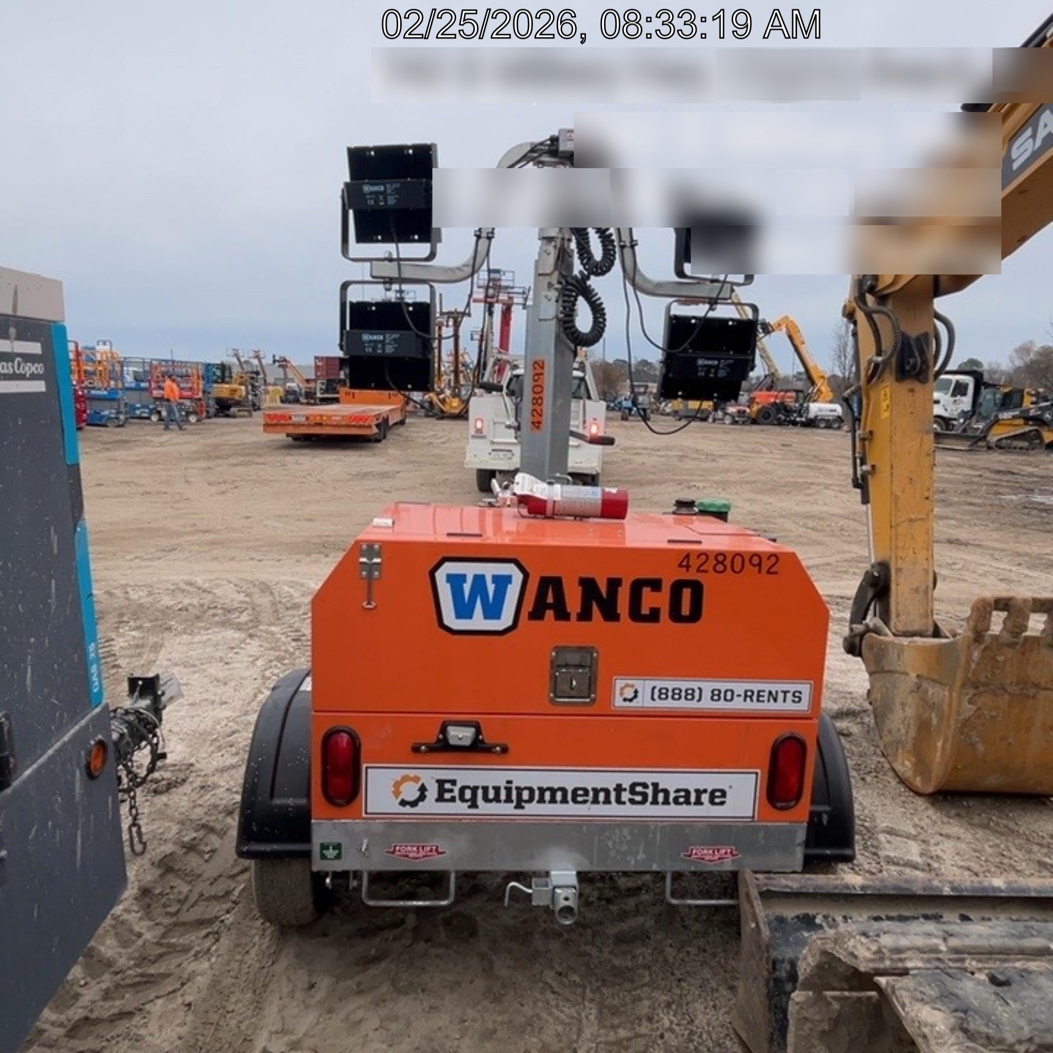 2024 Wanco WLTT-4MM4K Diesel, Deep Sea Controller, Shore Power Plug, Auto Start, (4) 350W LED Floodlights, 4kW Generator, 60 Gal Fuel Tank, 2" Ball, T3