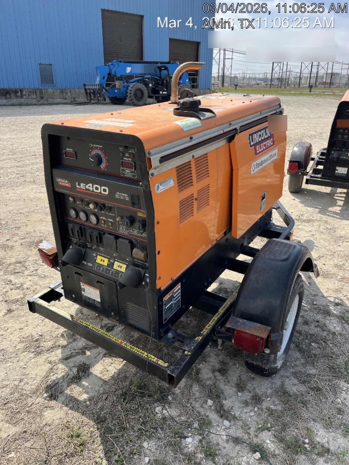2022 Lincoln Electric LE400 Kubota V1505, Trlr, Cable Rack, Light Kit, ES Decals, T3
