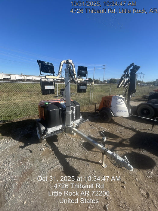 2024 Wanco WLTT-4MM4K Diesel, Mitsubishi L2E, 9.0HP @1800 rpm, Deep Sea Controller, Shore Power Plug, Auto Start, (4) 350W LED Floodlights, 4kW Generator, 60 Gal Fuel Tank, 2" Ball, T3