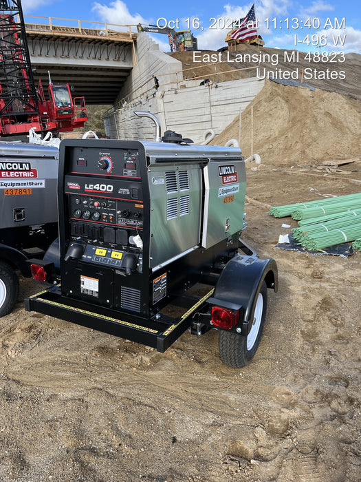 2024 Lincoln Electric LE400 Kubota V1505, Trlr, Cable Rack, Light Kit, ES Decals, T3