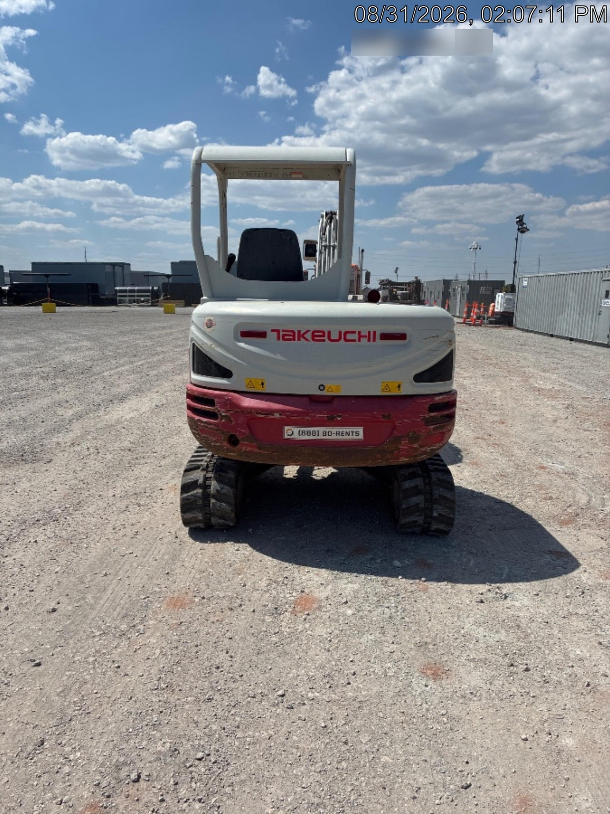 2019 Takeuchi TB240 Takeuchi TB240 Canopy w/Rubber Tracks, Auxiliary Hydraulics, Manual QC, Hydraulic Thumb, 12/18/24" Buckets