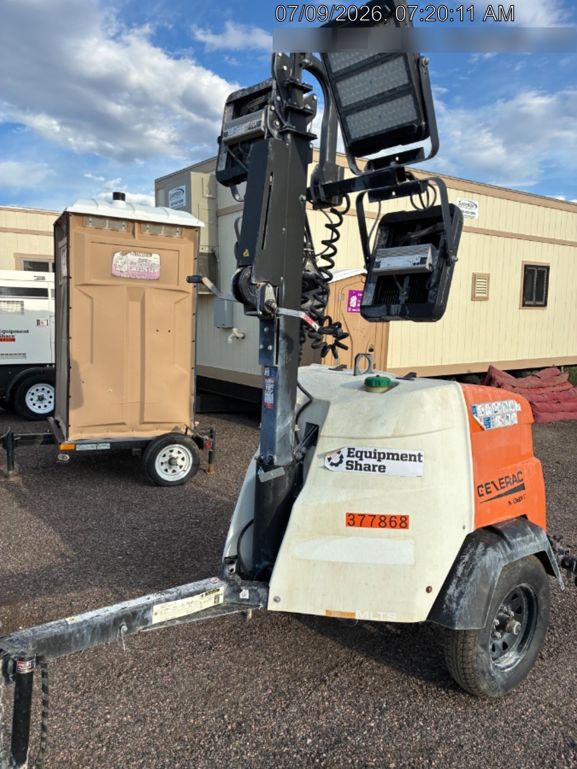 2023 Generac MLT2 Diesel, Flex Switch 120V Input, Powerzone Controller, 
(4) 320W LED Lights, 4kW Generator, 39.9 Gal Fuel Tank, 2" Ball, T3