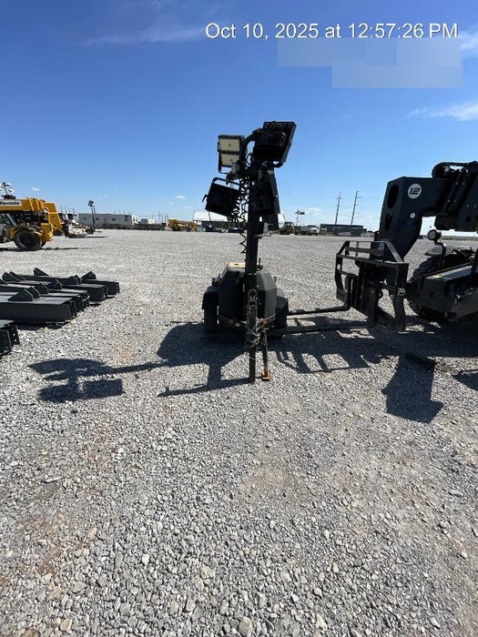 2022 Allmand NLV3GR (4) LED Light Fixture 350W, 23' Vertical Mast, 3kW Prime, Towable, Deep Sea L401, Leveling Jacks, Yanmar T4F 5.8hp