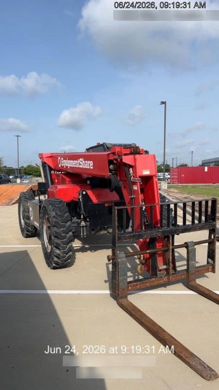 2019 Manitou MTA8044 74hp T4F, Cab/Heat/Air, Cab and Boom LED work lights, Auxiliary Hydraulics, Solid Tires, Amber strobe, Lift Hook 66" Carriage, 60" Forks
