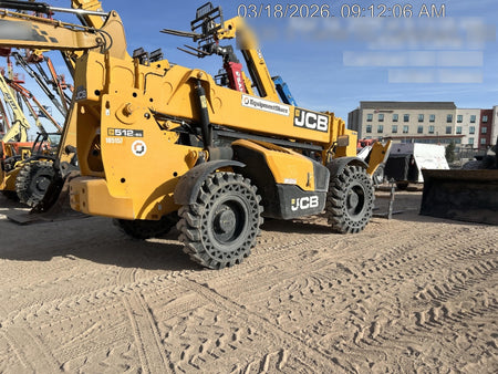 2020 JCB 512-56 Canopy, 74Hp, Solid Tires, Work Lights, Beacon, Aux Hydraulics, Back up Alarm, Lifting Eye, ES Decals