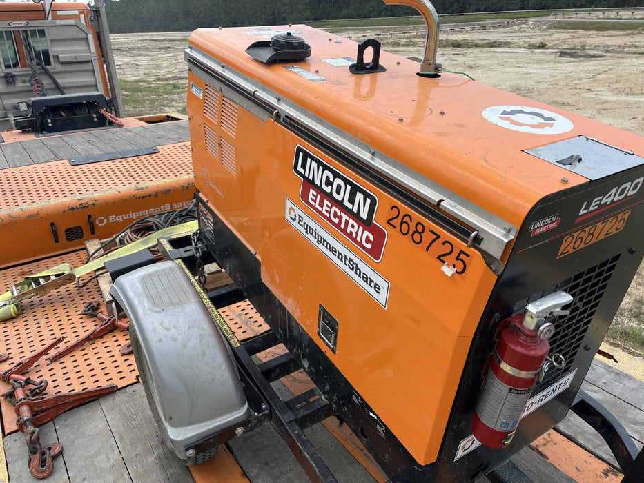 2022 Lincoln Electric LE400 Kubota V1505, Trlr, Cable Rack, Light Kit, ES Decals, T3