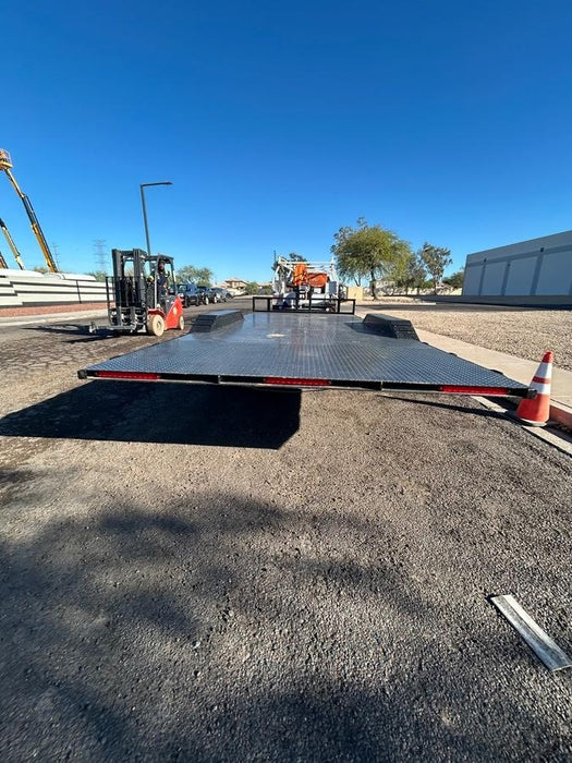 2025 TEXAS PRIDE TRAILERS 21' Lowboy Gravity Tilt Bed 14K Bumper Pull Trailer