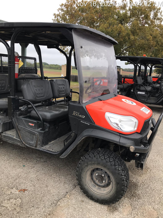 2021 Kubota RTV-X1140W-H Plastic Canopy, Windshield Acrylic Clear, LED Strobe Light, Wire Harness Kit, Back up Alarm