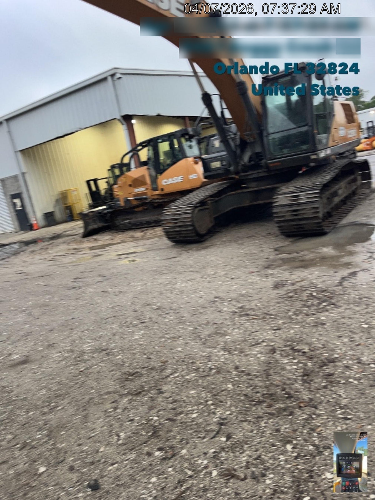 2017 Case CX350D CAB A/C, 13'-3" ARM, STEEL TRACKS
